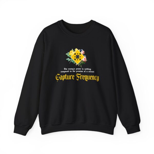 Black Correct Capture Frequency Crewneck