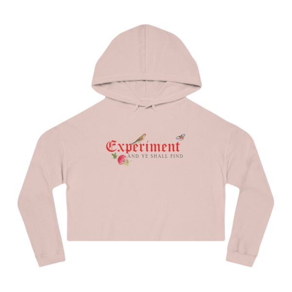 Experiment & Ye Shall Find Pink Crop Hoodie