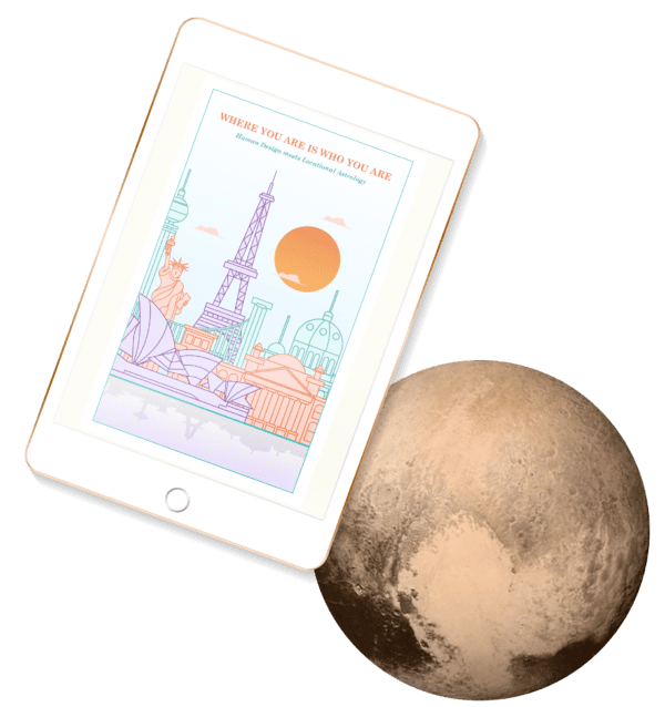 Where You Are Is Who You Are Human Design AstroCartography PDF IPad with Planet Pluto